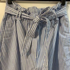 Paperbag Striped Culottes